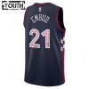 Camiseta Niños Philadelphia 76ers Joel Embiid 2023-24 Nike City Edition Navy Swingman